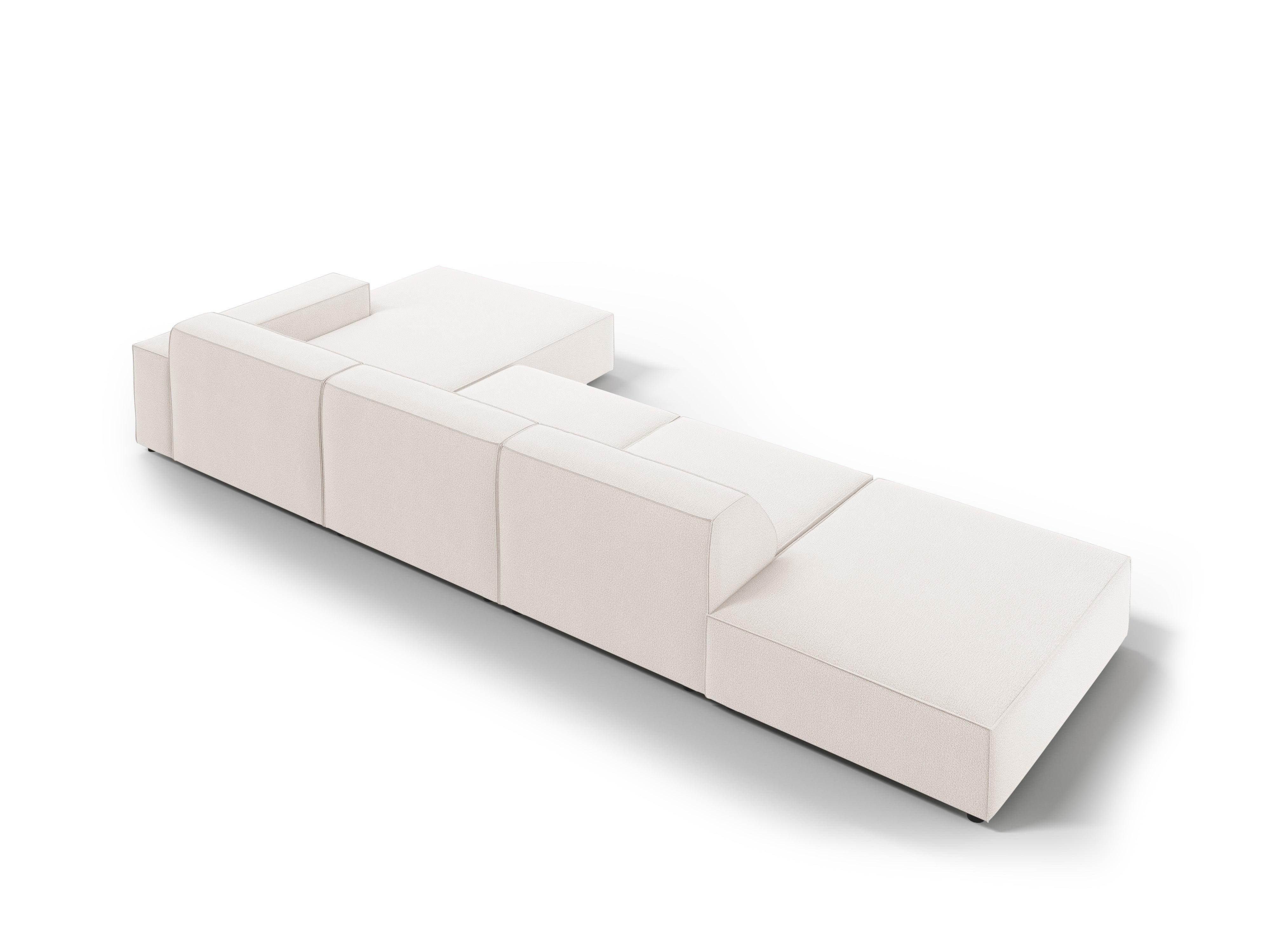 Narożnik prawostronny 5-osobowy JODIE jasnobeżowy Micadoni    Eye on Design