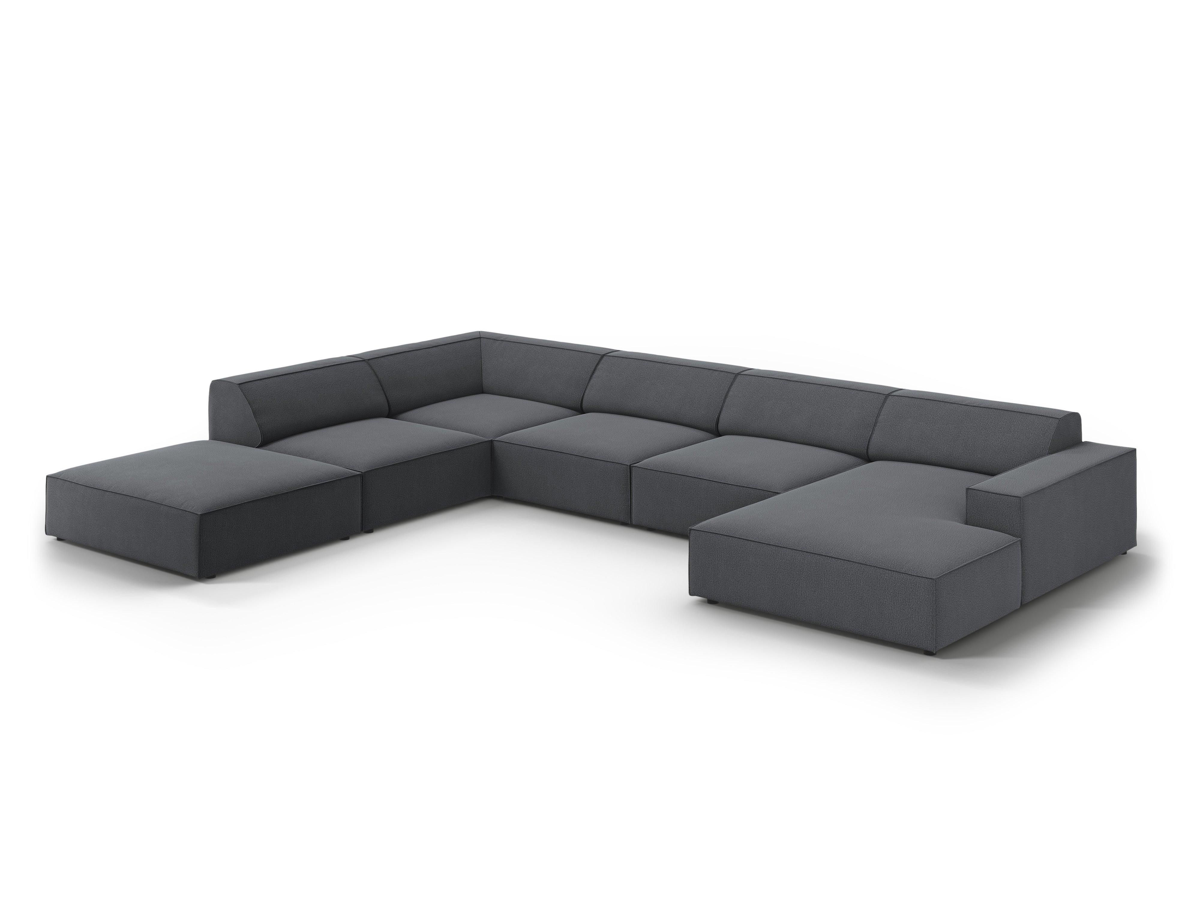 Sofa panoramiczna lewostronna JODIE ciemnoszary Micadoni    Eye on Design