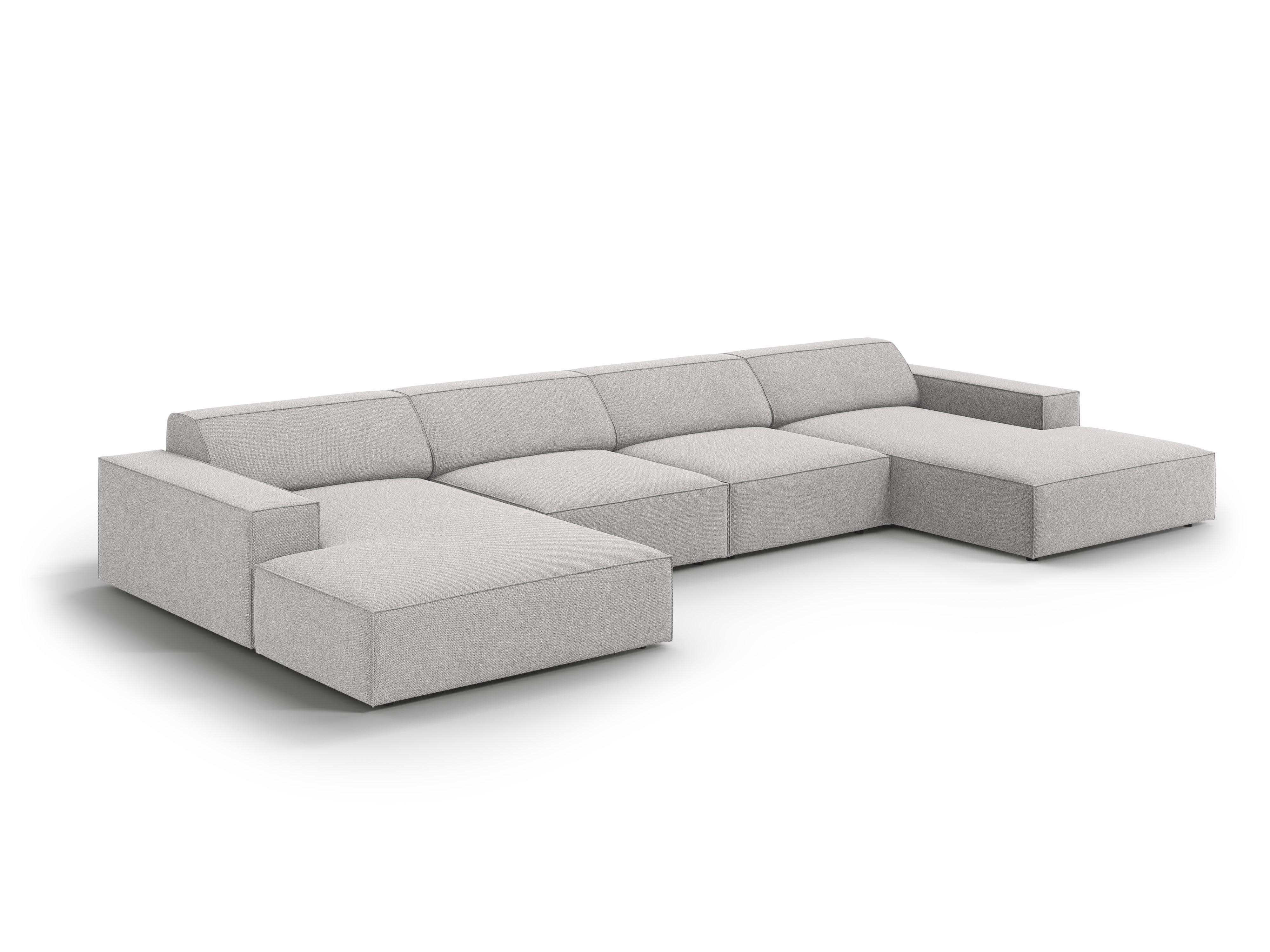 Sofa panoramiczna JODIE jasnoszary Micadoni    Eye on Design