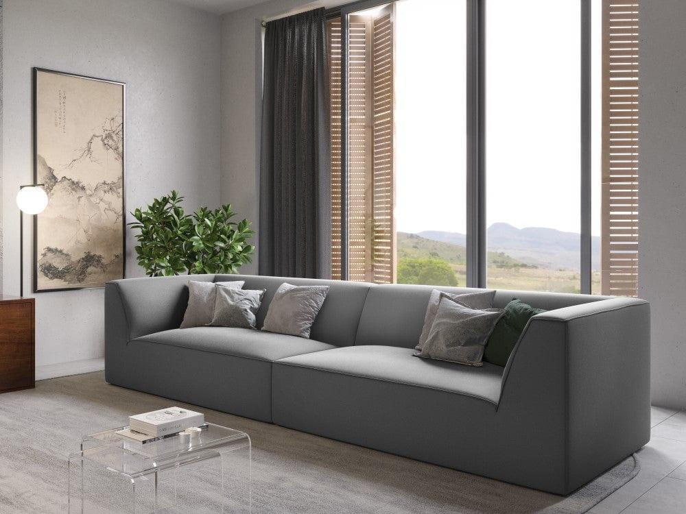 Sofa aksamitna RUBY szary – Micadoni