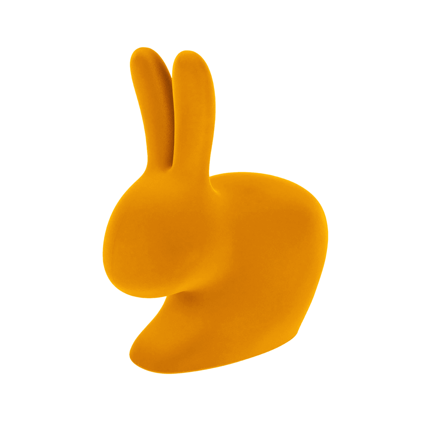 Krzesło BABY RABBIT VELVET żółty Qeeboo    Eye on Design