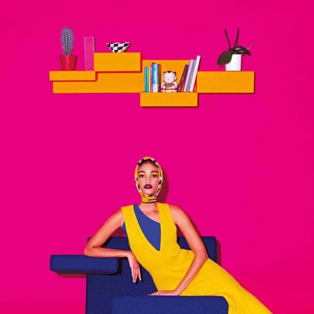 Półka na książki PRIMITIVE MINI czarny Qeeboo    Eye on Design