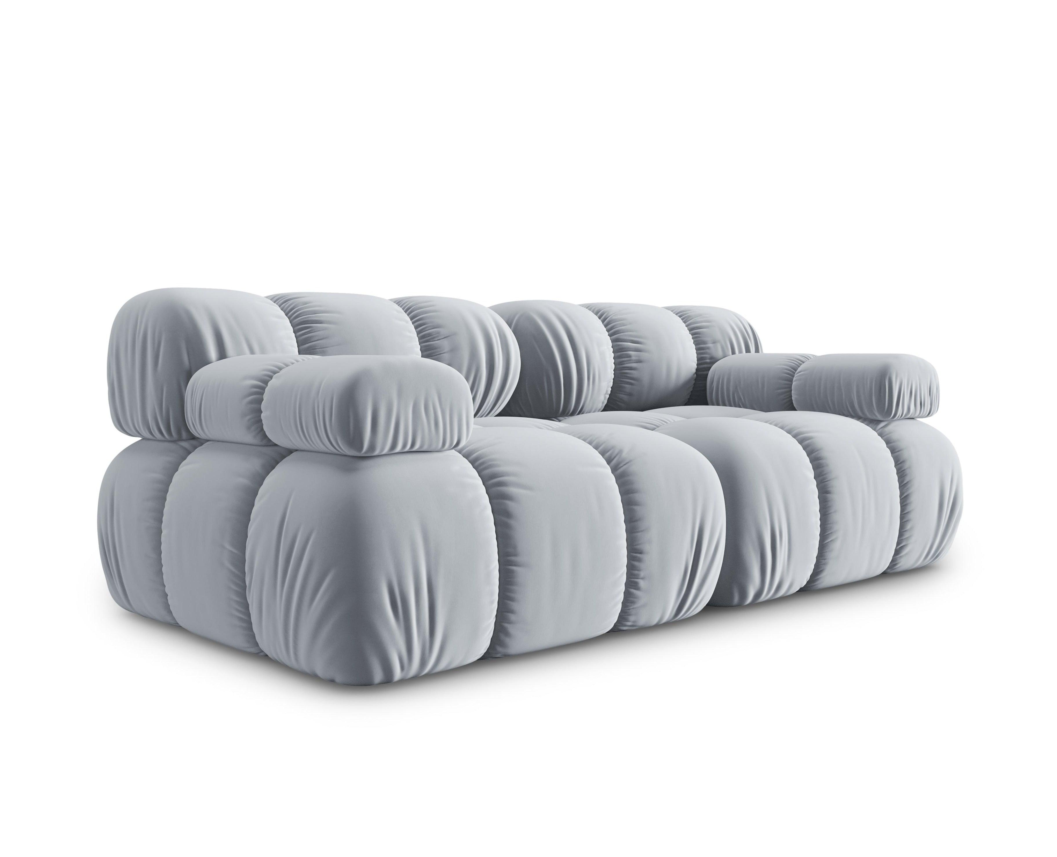 Sofa aksamitna 2-osobowa TROPEA jasnoniebieski Milo Casa    Eye on Design