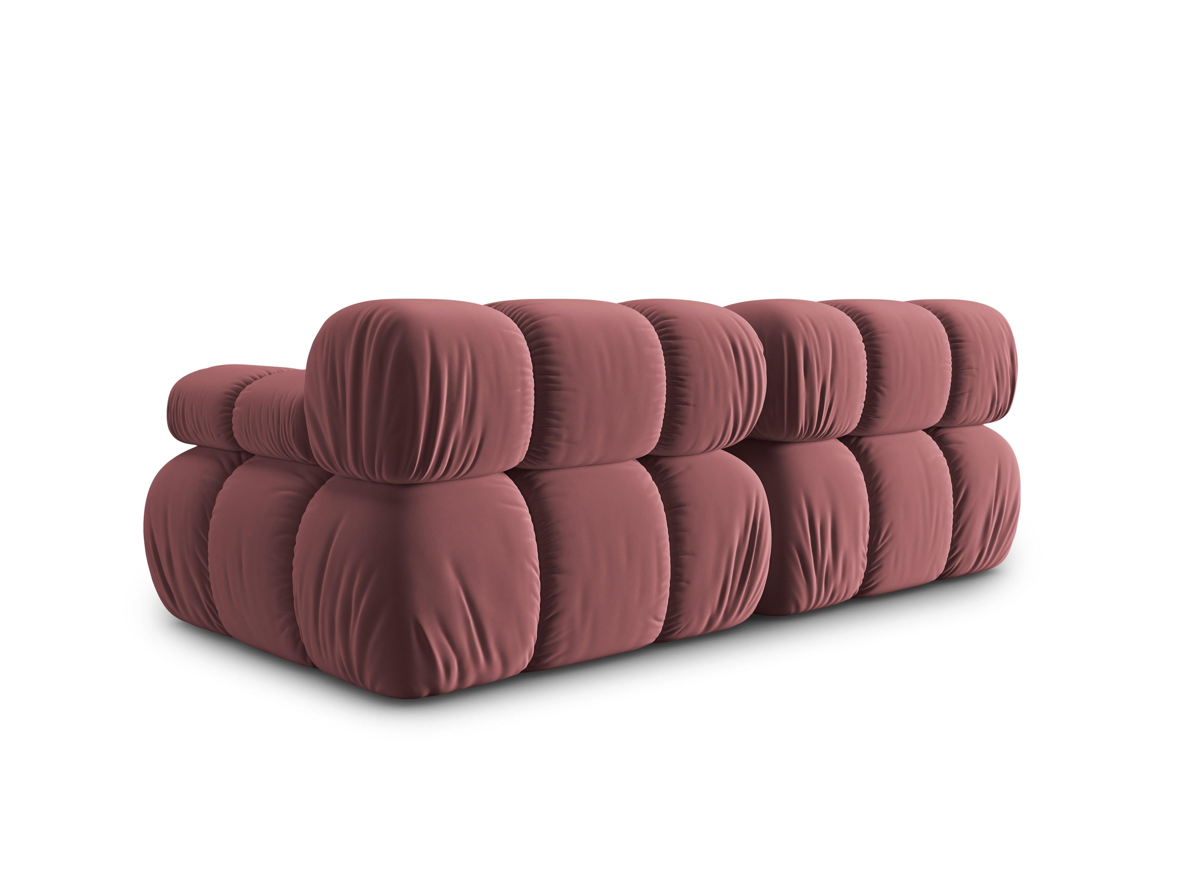 Sofa aksamitna 2-osobowa TROPEA różowy Milo Casa    Eye on Design