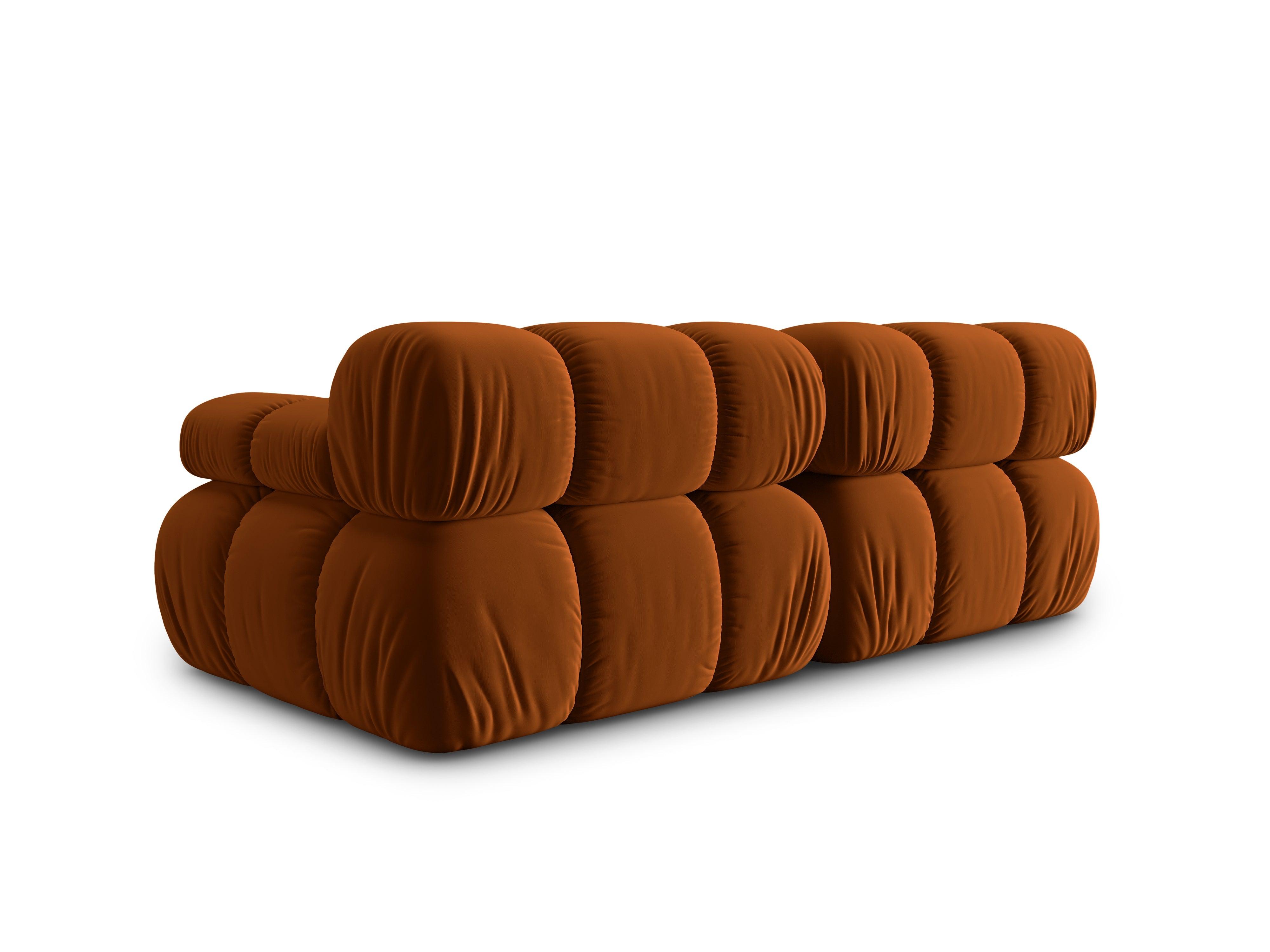 Sofa aksamitna 2-osobowa TROPEA terracotta Milo Casa    Eye on Design
