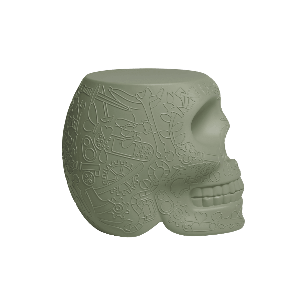 Stołek i stolik boczny MEXICO zielony Qeeboo    Eye on Design