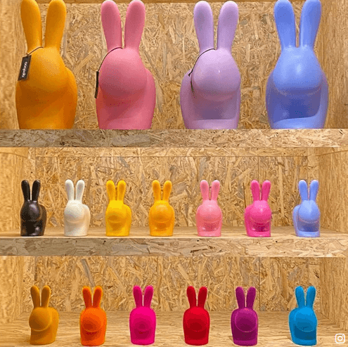 Stoper do drzwi RABBIT niebieski Qeeboo    Eye on Design